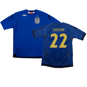 England 2006-08 Goalkeeper Shirt (XL) (Excellent) (Carson 22)_0