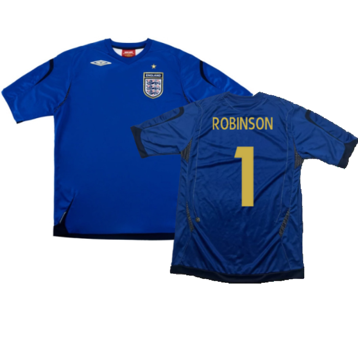 England 2006-08 Goalkeeper Shirt (M) (Excellent) (Robinson 1)