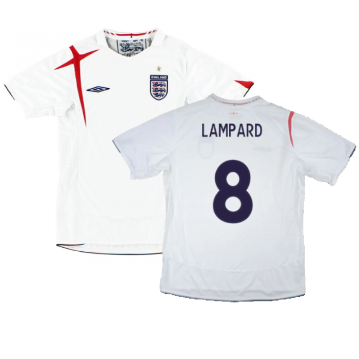 England 2006-08 Home Shirt (XL) (Excellent) (LAMPARD 8)