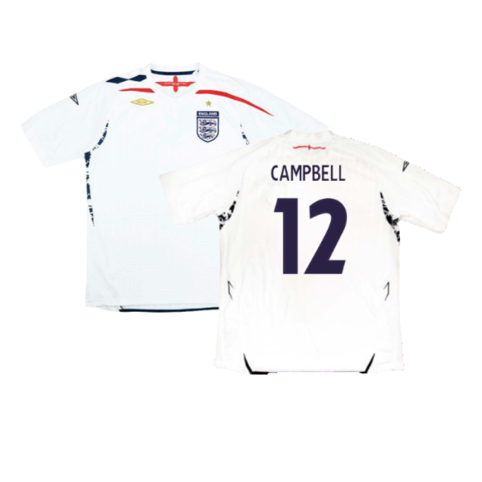 England 2007-09 Home Shirt (Excellent) (CAMPBELL 12)