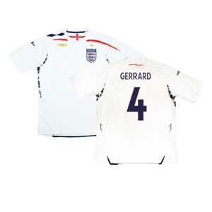 England 2007-09 Home Shirt (S) (Very Good) (GERRARD 4)_0