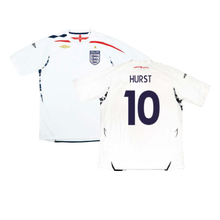 England 2007-09 Home Shirt (Very Good) (HURST 10)