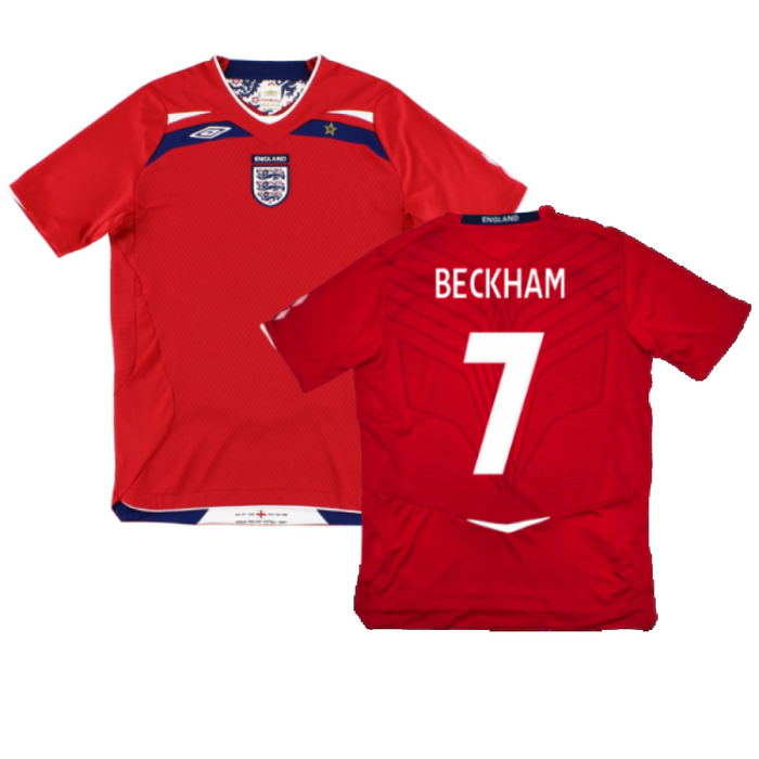 England 2008-10 Away Shirt (L) (Very Good) (BECKHAM 7)