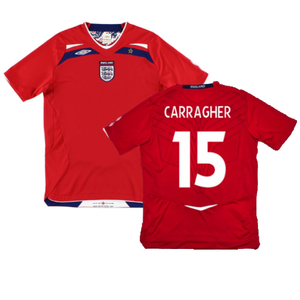 England 2008-10 Away Shirt (S) (Excellent) (CARRAGHER 15)_0