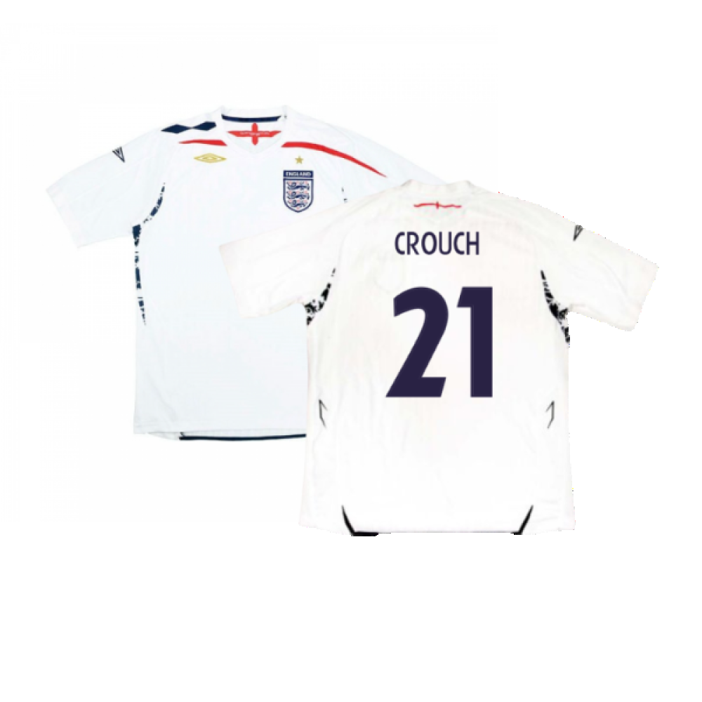 England 2007-09 Home Shirt (Very Good) (CROUCH 21)_0
