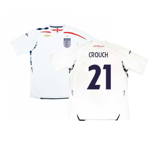 England 2007-09 Home Shirt (Very Good) (CROUCH 21)_0