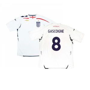 England 2007-09 Home Shirt (Very Good) (GASCOIGNE 8)_0