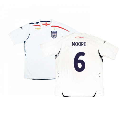 England 2007-2009 Home Shirt (L) (Excellent) (MOORE 6)_0