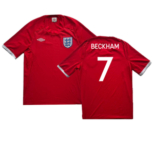 England 2009-10 Away Shirt (M) (Excellent) (BECKHAM 7)_0