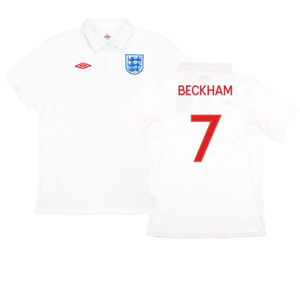 England 2009-10 Home (L) (Excellent) (BECKHAM 7)_0