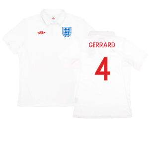 England 2009-10 Home (S) (Good) (GERRARD 4)_0