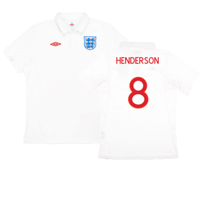 England 2009-10 Home (S) (Excellent) (HENDERSON 8)