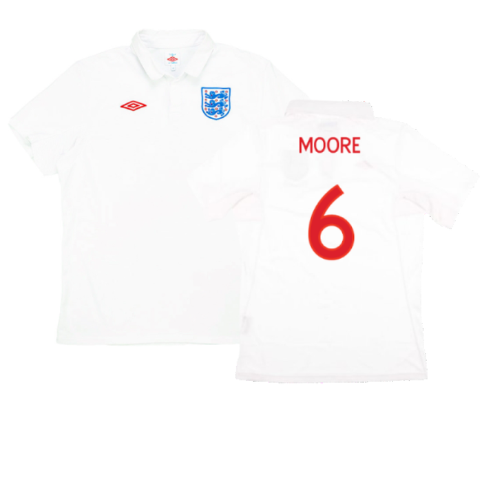 England 2009-10 Home (S) (Excellent) (Moore 6)