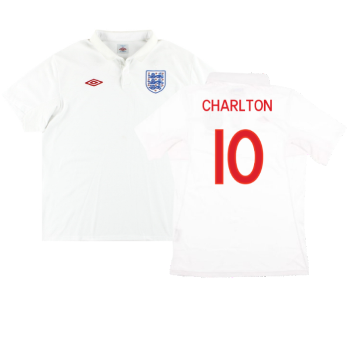 England 2009-10 Home Shirt (M) (Very Good) (Charlton 10)