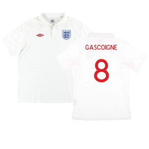 England 2009-10 Home Shirt (M) (Very Good) (Gascoigne 8)_0