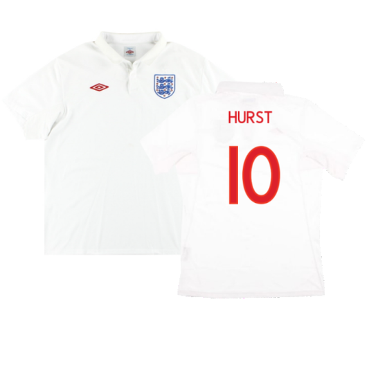England 2009-10 Home Shirt (M) (Very Good) (HURST 10)_0