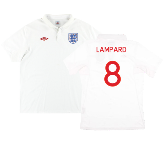 England 2009-10 Home Shirt (2XL) (Fair) (Lampard 8)_0