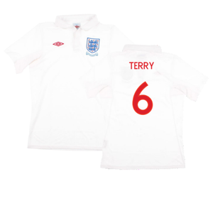 England 2009-10 Home Shirt (With South Africa Badge Detail) (L) (Very Good) (TERRY 6)_0