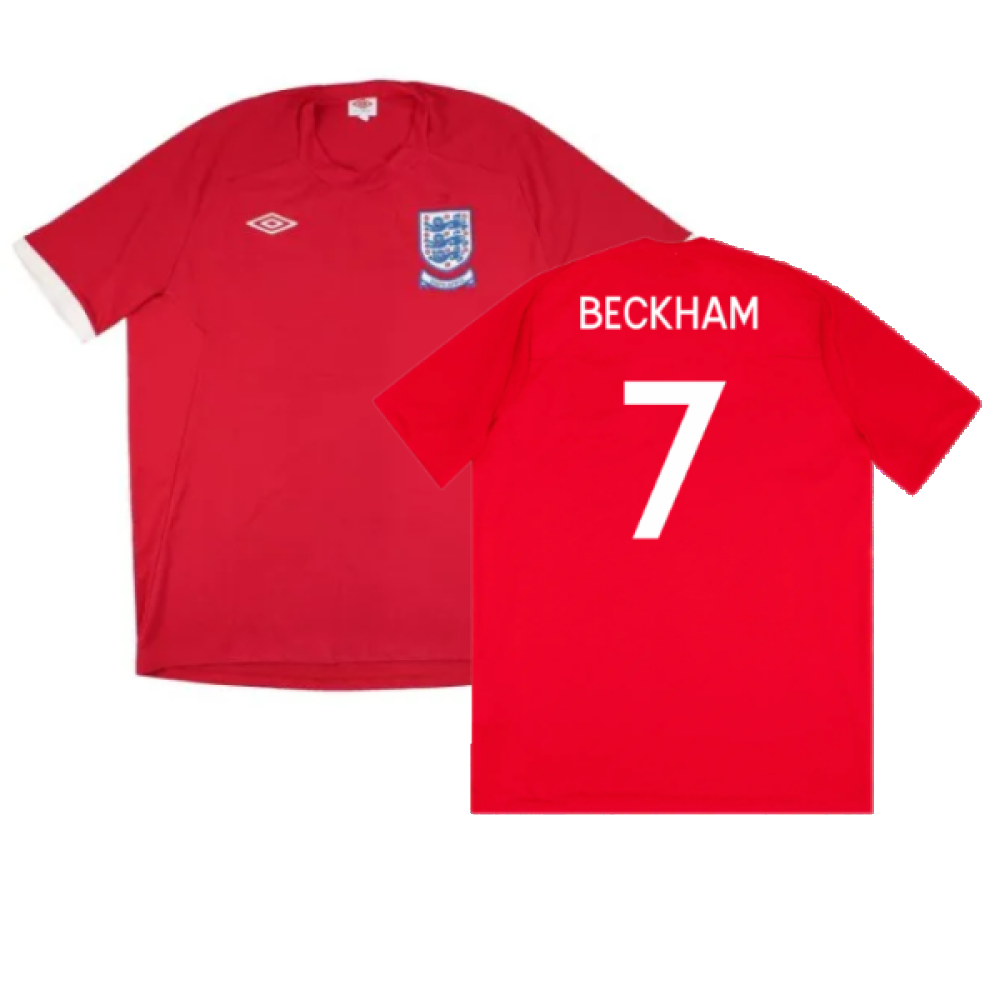 England 2010-11 Away Shirt (XL Boys) (Very Good) (BECKHAM 7)_0