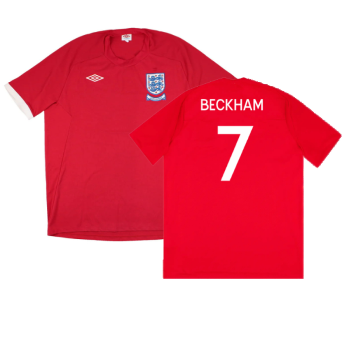 England 2010-11 Away Shirt (South Africa Badge Detail) (XL) (Excellent) (BECKHAM 7)