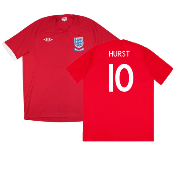 England 2010-11 Away Shirt (WC badge) (L) (Very Good) (HURST 10)