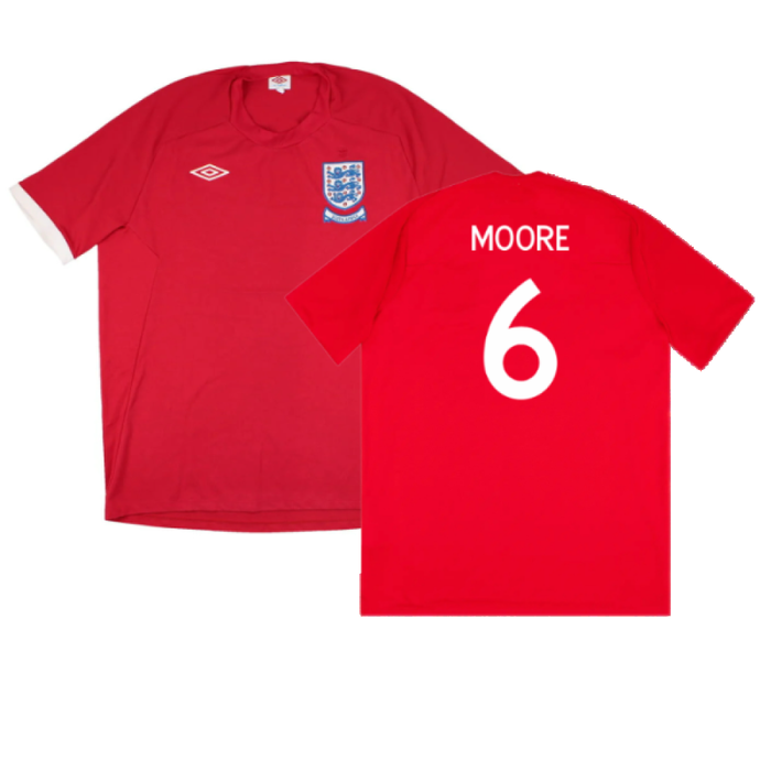 England 2010-11 Away Shirt (South Africa Badge Detail) (XL) (Very Good) (Moore 6)