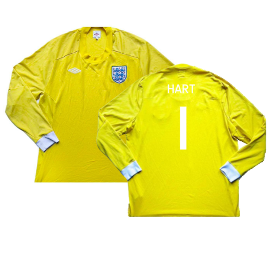 England 2010-11 Goalkeeper Home Shirt (M) #1 (Excellent) (HART 1)_0