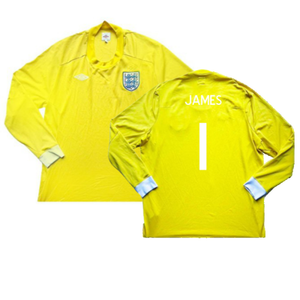 England 2010-11 Goalkeeper Long Sleeve Shirt (M) (Excellent) (JAMES 1)_0