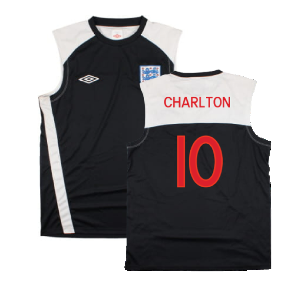 England 2010-11 Umbro Training Vest (L) (Excellent) (Charlton 10)_0