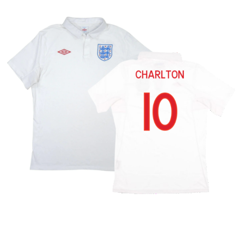 England 2010-12 Home Shirt (XL) (Good) (Charlton 10)_0