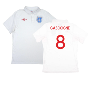 England 2010-12 Home Shirt (XL) (Excellent) (Gascoigne 8)_0