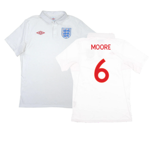 England 2010-11 Home Shirt (XL) (Good) (Moore 6)_0