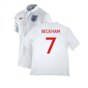 England 2010-11 Home Shirt (M) (Good) (BECKHAM 7)_0