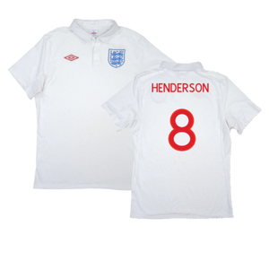 England 2010-2011 Home Shirt (XL) (Excellent) (HENDERSON 8)_0