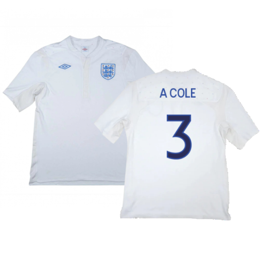 England 2011-12 Home Shirt (XL) (Good) (A COLE 3)_0