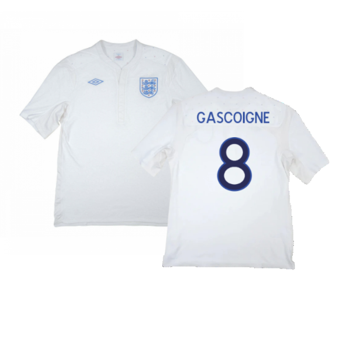 England 2009-10 Home Shirt (Excellent) (Gascoigne 8)