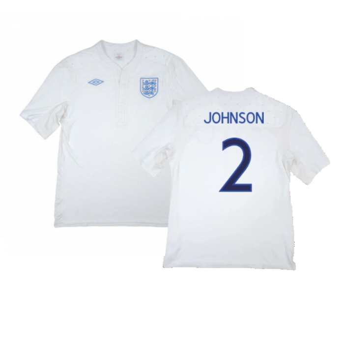 England 2009-10 Home Shirt (XXL) (Good) (Johnson 2)