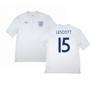 England 2009-10 Home Shirt (XXL) (Good) (Lescott 15)_0