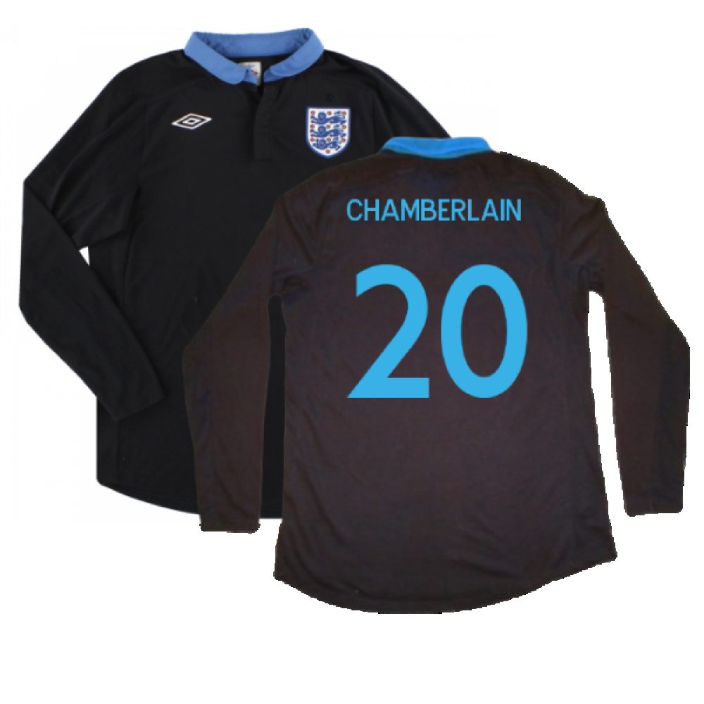 England 2011-2012 Long sleeve Away Shirt (XL) (Excellent) (Chamberlain 20)_0