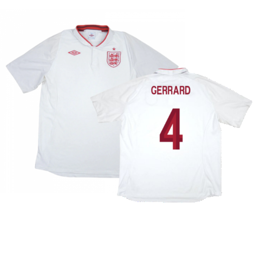 England 2012-13 Home Shirt (L) (Very Good) (Gerrard 4)_0