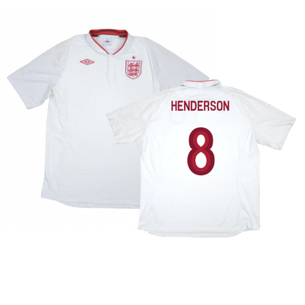 England 2012-13 Home Shirt (XL) (Fair) (Henderson 8)_0