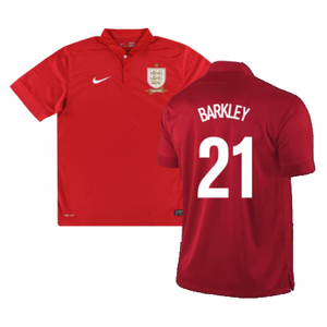 England 2013-14 Away Shirt (M) (Very Good) (BARKLEY 21)_0