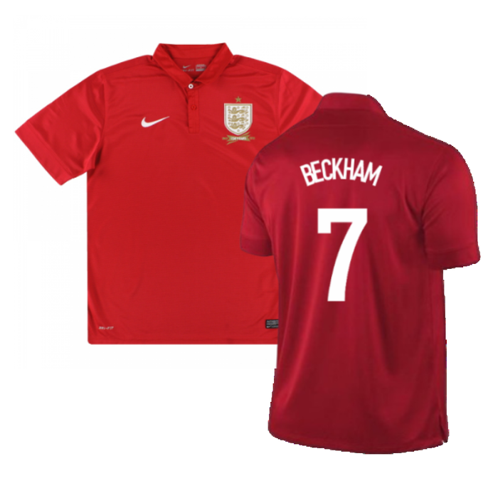 England 2013-14 Away Shirt (M) (Very Good) (BECKHAM 7)