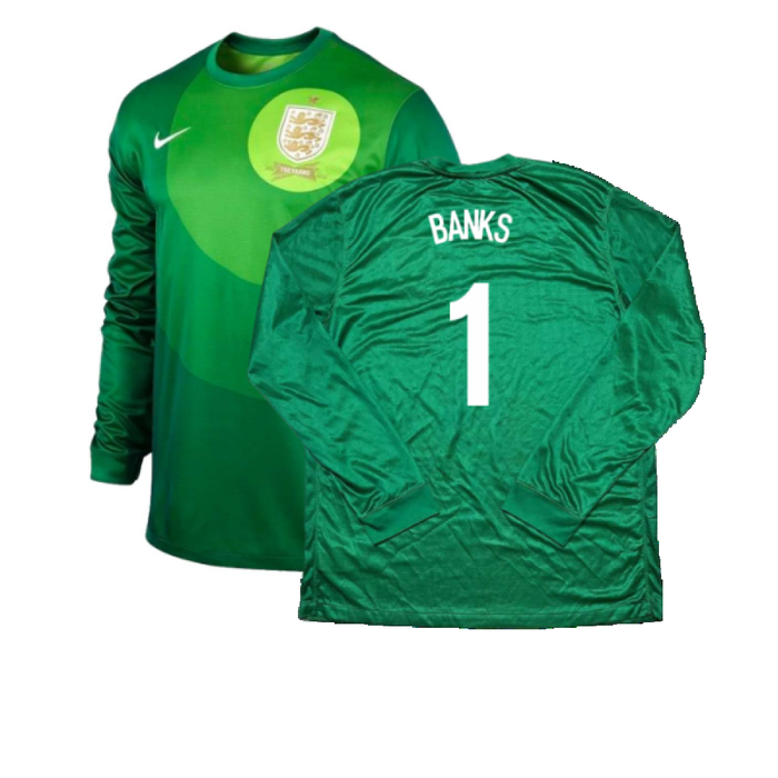 England 2013-14 Home Goalkeeper Shirt (XL) (Very Good) (Banks 1)