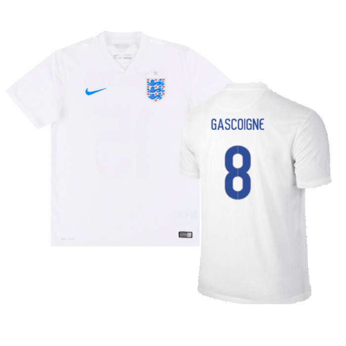 England 2014-15 Home Shirt (S) (Very Good) (GASCOIGNE 8)