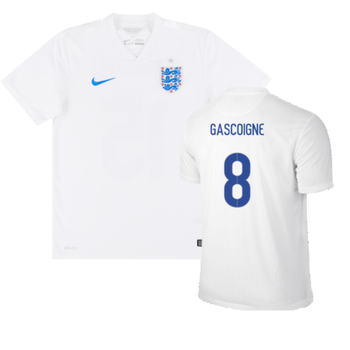 England 2014-15 Home Shirt (S) (Very Good) (GASCOIGNE 8)