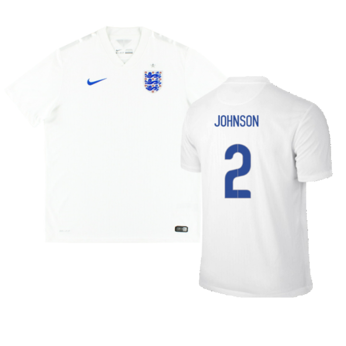 England 2014-16 Home Shirt (XL) (Good) (JOHNSON 2)