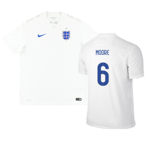 England 2014-16 Home Shirt (XL) (Good) (MOORE 6)_0