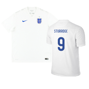 England 2014-16 Home Shirt (M) (Good) (STURRIDGE 9)_0