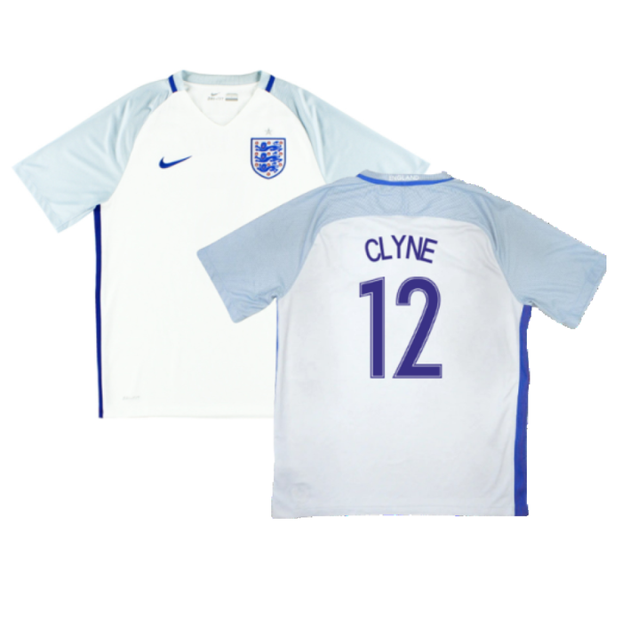 England 2016-17 Home Shirt (L) (Clyne 12) (Very Good)